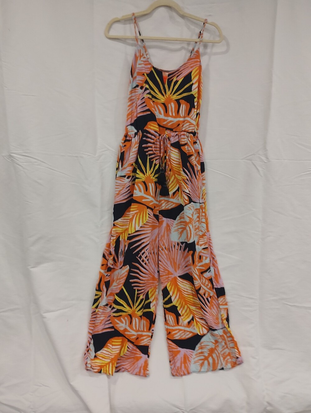 Maaji Mystic Arielle Medium Tropical Print Wide Leg Jumpsuit.
